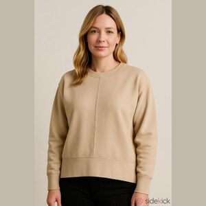 Hippie Rose Beige Sweatshirt Size M